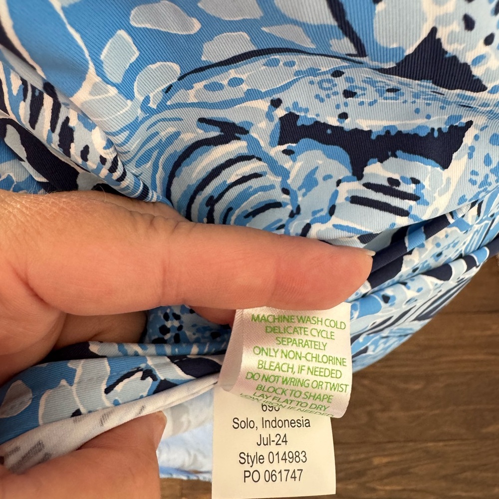 NWT Lilly Pulitzer Sz M Talli Maxi Bonaire Blue Coastal Dress - Picture 11 of 12
